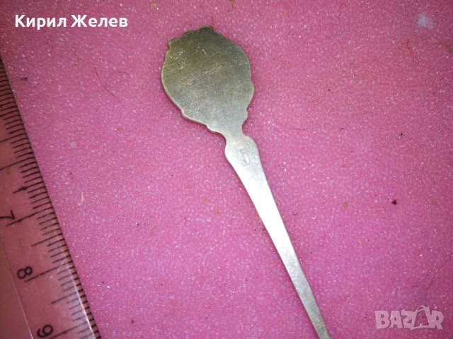 Bad Füssing СТАРА НЕМСКА КОЛЕКЦИОНЕРСКА ЕМАЙЛИРАНА СРЕБЪРНА ЛЪЖИЧКА За КАФЕ СРЕБРО 800 ПРОБА 42998, снимка 13 - Колекции - 44372973