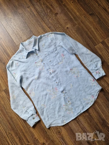 Страхотна мъжка ленена риза JACKPOT размер L , снимка 2 - Ризи - 51413070