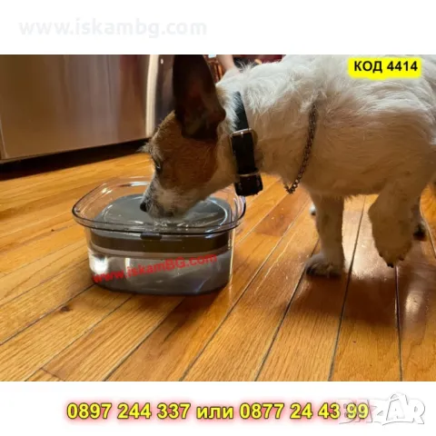 Голяма купа за вода с капацитет 2L – против разливане - КОД 4414, снимка 9 - Други стоки за животни - 50276337