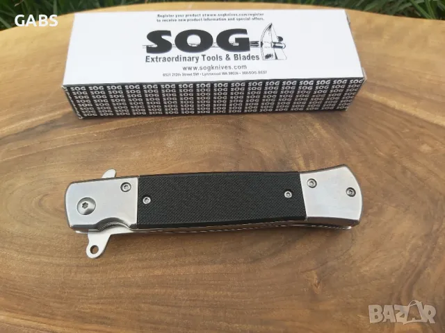 Сгъваем нож SOG Flash tanto,Flipper, снимка 5 - Ножове - 49507855