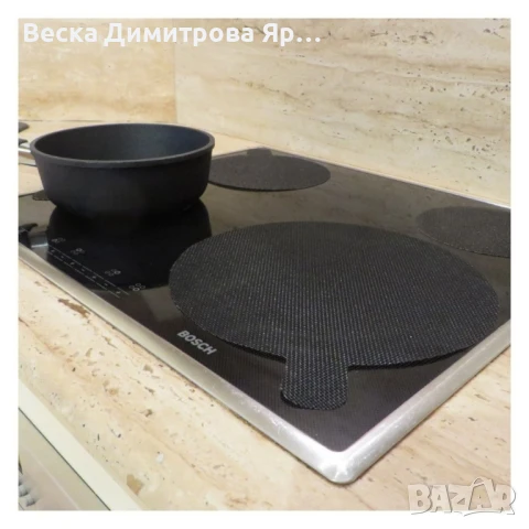 Протектор за индукционен  котлон, 4бр., NoStik, 27см., черен, в плик, снимка 3 - Други - 50504476