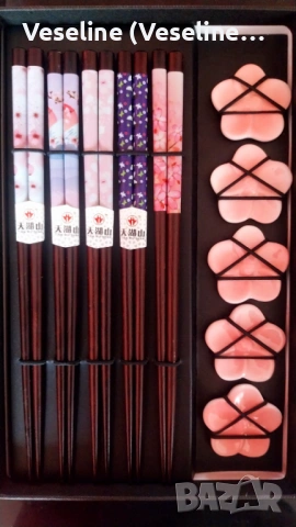 Японски сет за суши - ПРИБОРИ - БАМБУК И КЕРАМИКА, снимка 3 - Прибори за хранене, готвене и сервиране - 53902640