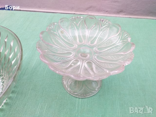 Българско стъкло фруктиера,купа и др, снимка 6 - Аксесоари за кухня - 34340000