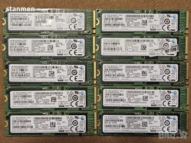 Продавам 256 GB NVMe PCIe SSD 2280 