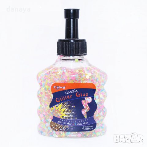 3070 Лепило с брокатени частици Glitter Glue, 88 ml, снимка 7 - Ученически пособия, канцеларски материали - 37783607