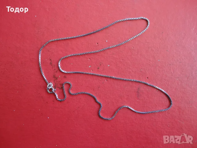 Страхотна сребърна верижка колие 925 А