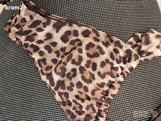 Zara бански леопард 2части номер S, снимка 2 - Бански костюми - 51613571