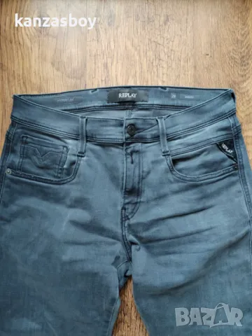 replay anbass jeans - ЕЛАТИЧНИ мъжки дънки КАТО НОВИ 29, снимка 3 - Дънки - 49236298