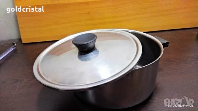 ретро тенджера хром Силистра , снимка 6 - Антикварни и старинни предмети - 49017181