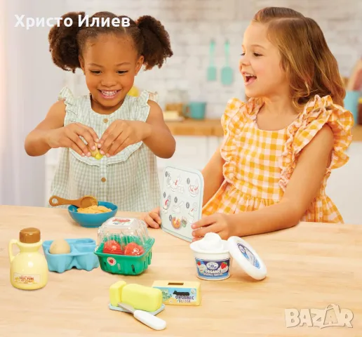 Гофретник с аксесоари и кинетичен пясък игрален комплект за готвене Little Tikes, снимка 7 - Образователни игри - 48708621