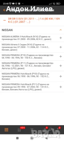 Предни накладки Нисан Примера Nisan  Primera P10, P11 Алмера  Almera  N16, снимка 4 - Части - 49172032
