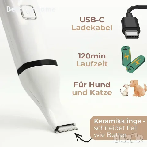 Професионален тример за лапи за кучета и котки - Dog Paw Trimmer Quiet Clippers Dog Clippers , снимка 5 - За кучета - 56151615