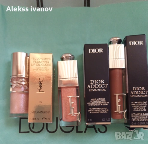 Нови оригинални гланцове за устни на Yves Saint Laurent и Dior.