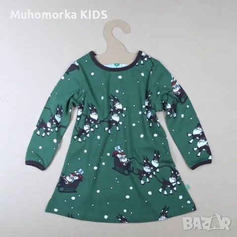 детска рокля Smafolk зимна Коледна 86-92 18-24 92-98 2-3