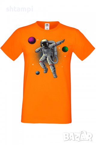Мъжка тениска Dabbing astronaut,Изненада,Повод,Подарък,Празник, снимка 3 - Тениски - 37659662