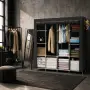 Сгъваем текстилен гардероб XXL 175x45x170cm – просторен, здрав и практичен, снимка 2