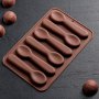 1938 Силиконова форма за шоколадови бонбони Лъжички, снимка 1
