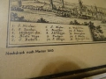 Стара немска гравюра на град Мюлхаузен през 1645 г картина, снимка 4