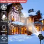 LED проекторни светлини със снежинки, снимка 2
