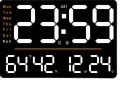 Цифров стенен часовник  Часовник с голям дисплей и цифри X6636, снимка 1