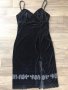 Еластична кадифена рокля с цепка, снимка 1 - Рокли - 36897394