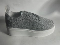 Дамски сникърси сребро, снимка 1