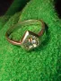 ПРИКАЗЕН РОМАНТИЧЕН СЪРЦЕВИДЕН СКЪПОЦЕНЕН СРЕБЪРЕН ПРЪСТЕН СРЕБРО 925 с БЯЛА ПОЗЛАТА и ЦИРКОНИ 38937, снимка 16