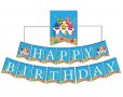 Бебе Акули Baby Shark Happy Birthday правоъгълни надпис Банер парти гирлянд декор рожден ден