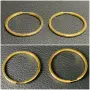 Златни обеци Халки нови 14 карата 585 zlatni obeci halki gold, снимка 8
