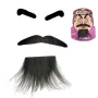 1144 Комплект изкуствена брада и вежди за дегизиране парти аксесоари, снимка 3
