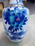 Китайска ваза Клоазоне (Cloisonné) – изящна изработка от мед, емайл и позлата (21х11 см), снимка 3