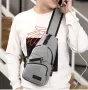 Удобна многофункционална чанта/раница през рамо с USB - 1) С USB порта за зареждане, снимка 9