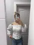 Дамска бяла риза размер М, снимка 1
