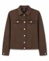 Дамско дънково яке 7123 – Chocolate Brown, снимка 2