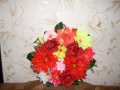 декорация със цветя и канап, снимка 1 - Изкуствени цветя - 30691211