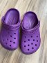 Оригинални тъмно лилави чехли Crocs ! 33-34 н, снимка 5