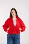 Дамско Късо Яке Suzy bomber jacket - Червено, снимка 1