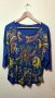 Блуза тениска Desigual синя, снимка 1 - Тениски - 40690366