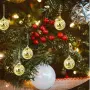 10 броя огледални златисти диско топки декорация парти елха , снимка 3