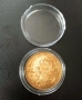 Позлатена испанска монета в капсула, снимка 4