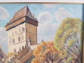Йордан Филчев 1908 - 1968 Картина с маслени бои Замък 1965г., снимка 4