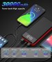 Ново Преносимо зарядно устройство Power Bank 30000mAh PD 25W USB C за бързо зареждане, снимка 3