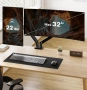 ErGear EGDS15B Стойка за 2 монитора, VESA 75x75 мм/100x100 мм, Регулируема, 17-32 инча, снимка 9
