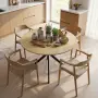 Кръгла трапезарна маса HOMCOM за 4 души, снимка 6