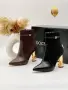 Dolce&Gabbana Елегантни Дамски Боти С Висок Ток И Детайли - 2 Цвята Код SK2205, снимка 1