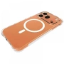 WANLONFENG WL1 Магнитен Прозрачен Калъф за Honor 600 Pro 5G - 2.0mm TPU, 2 стъкла, Anti-yellowing, снимка 3