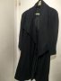 Дамско черно палто, снимка 1 - Палта, манта - 35100303