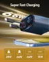 Прибиращо се зарядно за кола 4-в-1, 66W, 2 прибиращи се кабела и 2 USB порта, снимка 2
