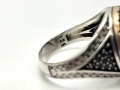 Мъжки Сребърен Пръстен "Версаче" (проба 925)- 12,26 грама, снимка 7