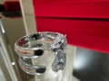 CARTIER Panthere de Cartier White Gold Diamonds Дамски Пръстен, снимка 1